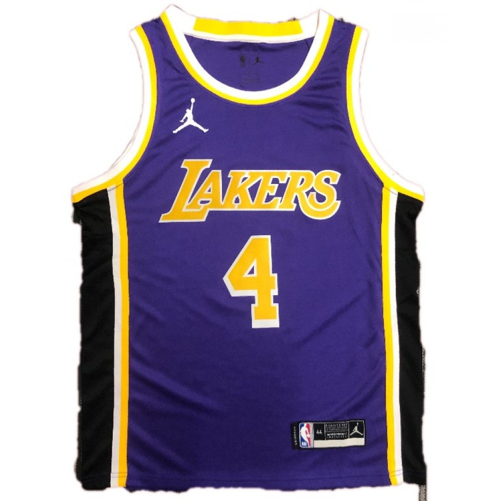 Men's Los Angeles Lakers Rajon Rondo #4 Jordan Purple Swingman NBA Jersey - Statement Edition-Pro Kit Vault | Brand New 26/27 Sports Jerseys